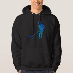 Retro-Grafik-Hockeyspieler-Feldhockey-Hockeyschläg Hoodie