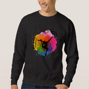 Retro Grafik Turner Turnen Akrobat Akrobatik Sweatshirt