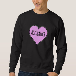 Retro-Grafik-Turnerin Turnen Akrobat Akrobatik Sweatshirt