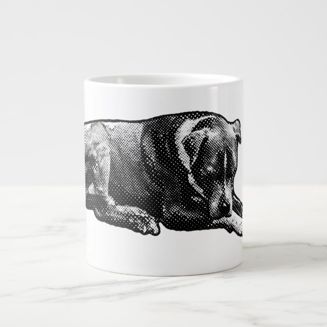 Retro Grain Hund Tasse (Vorderseite)