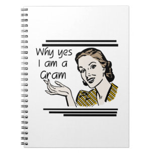 Retro Gram Geschenke Notizblock