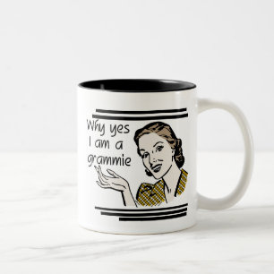Retro Grammie T-Shirts und Geschenke Zweifarbige Tasse