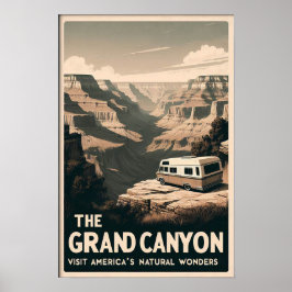 Retro Grand Canyon Adventure Poster