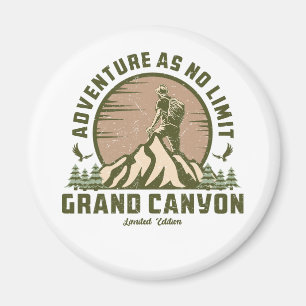 Retro Grand Canyon Wandern Magnet
