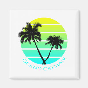 Retro Grand Cayman Magnet