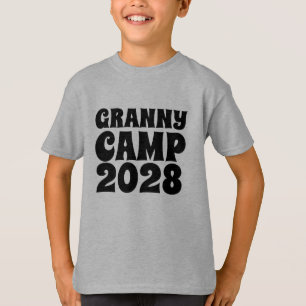 Retro Granny Camp Textkids T-Shirt