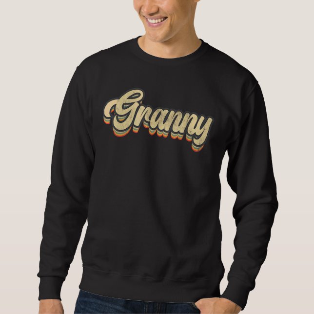 Retro Granny Mama Leben Muttertag Vintager Text Sweatshirt (Vorderseite)