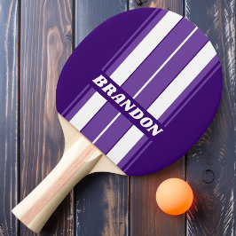 Retro Grapevine Grove Board Streifen mit Namen Tischtennis Schläger