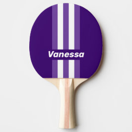 Retro Grapevine Grove Pin Stripes with Name Tischtennis Schläger
