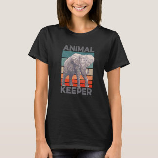 Retro Graphic Animal Keeper Zoo Keeper Animal Lieb T-Shirt