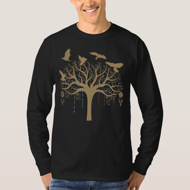 Retro Graphic Beadwork Beading Hand Stitching Artw T-Shirt (Vorderseite)