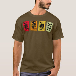 Retro Graphic Board Games Card Games Dice Game Nig T-Shirt