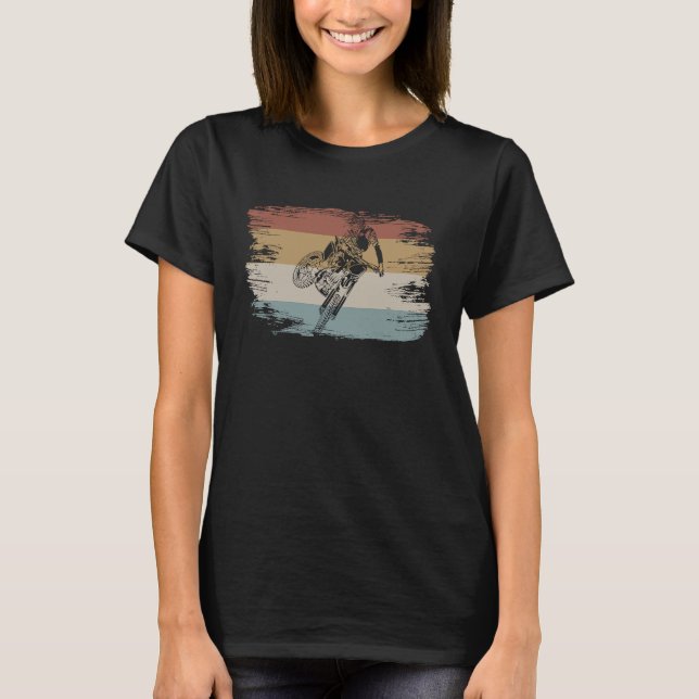Retro Graphic Dirt Biker Motorrad Enduro Motocro T-Shirt (Vorderseite)