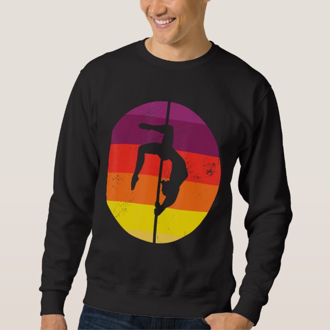 Retro Graphic Gymnast Gymnastics Acrobat Acrobatic Sweatshirt (Vorderseite)