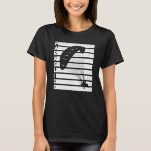 Retro Graphic Paragliding Paraglider Sky T-Shirt
