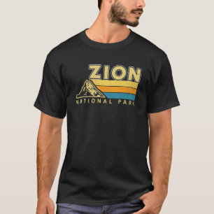 Retro Graphic Travel Vintag Zion National Park T-Shirt
