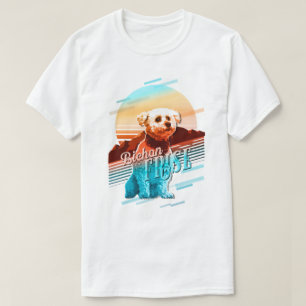Retro Graphics Bichon Frise Multi-Color ID754 T-Shirt