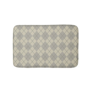 Retro Gray Raute Bad Rug Badematte