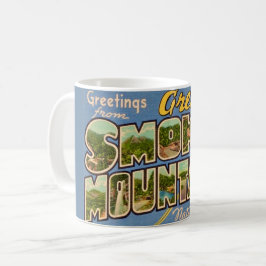 Retro Great Smoky Mountains Kaffeetasse