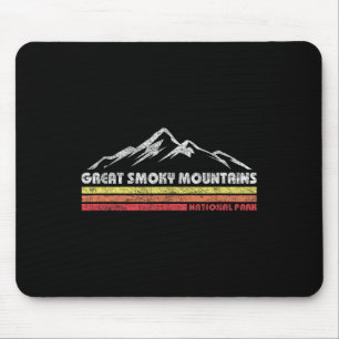 Retro Great Smoky Mountains Nationalpark Herren Da Mousepad