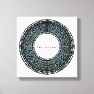 Retro Greek Disc Leinwanddruck