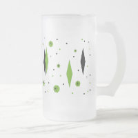 Retro Green Diamond & Sternexplosionen Mattierte T