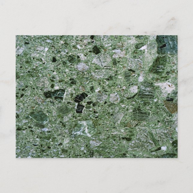 Retro Green Marble Stone Texture Pattern Postkarte (Vorderseite)