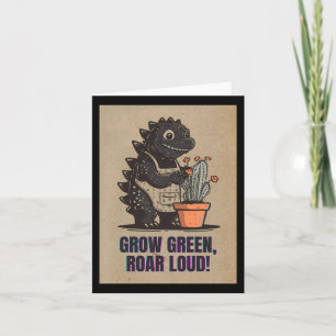 Retro Greenzilla - Niedlicher Gartensticker für Go Karte