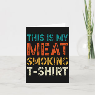 Retro Grillen Smoker Vintage Fahne Dies ist mein F Karte