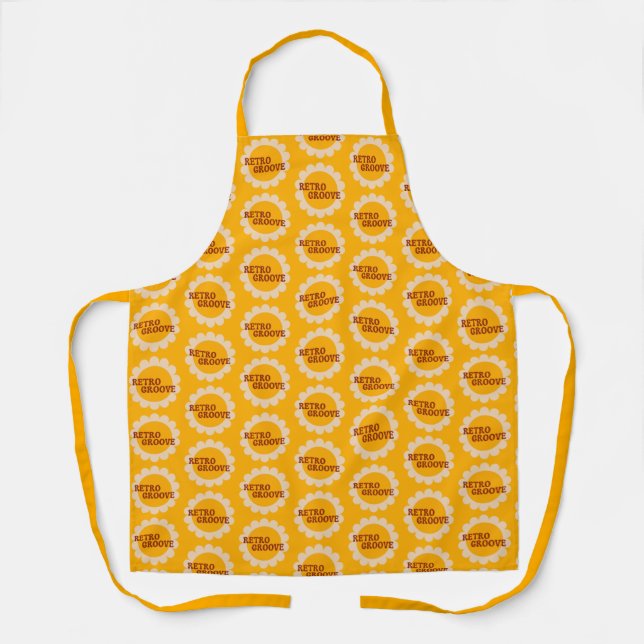 Retro Groove Apron Schürze (Vorderseite)