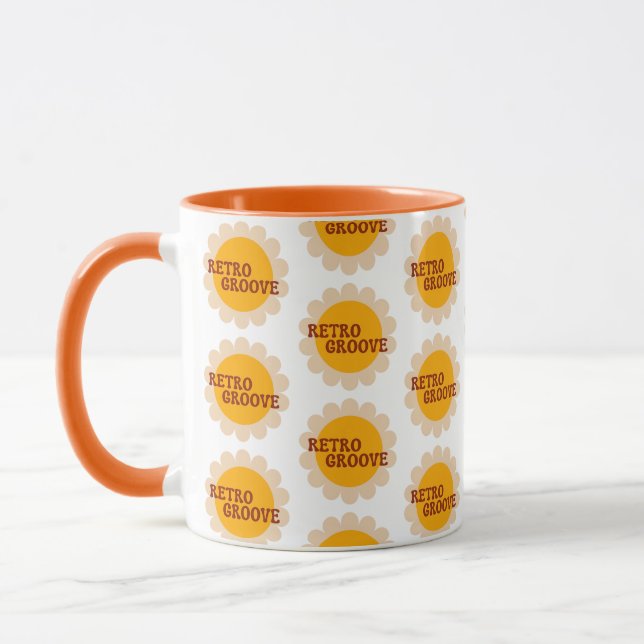 Retro Groove Coffee Mug Tasse (Links)