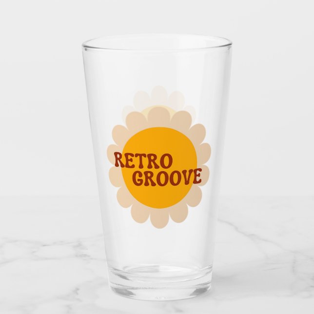Retro Groove Glass Glas (Vorderseite)