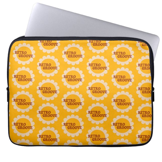 Retro Groove Laptop Sleeve (Vorderseite)