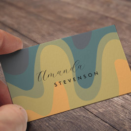 Retro Groove Liquid Abstrakt II Visitenkarte
