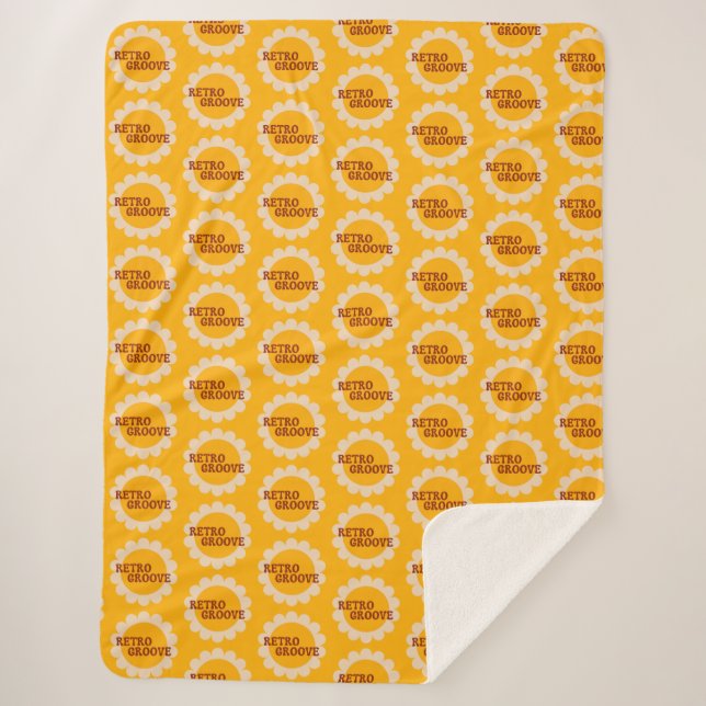 Retro Groove Sherpa Blanket Sherpadecke (Vorderseite)