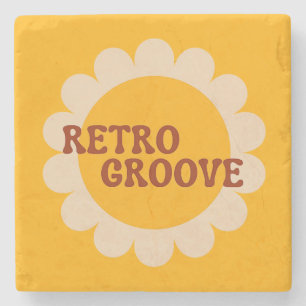 Retro Groove Stein Untersetzer