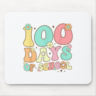 Retro Groovy 100 Tage glücklich 100. Tag der Schul Mousepad