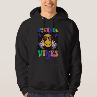 Retro Groovy 2. Klasse Vibes Smile Team zurück zu  Hoodie