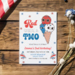 Retro Groovy 4. Juli Kid 2. Geburtstag Party Einladung<br><div class="desc">Feiern Sie Ihren zweiten Geburtstag mit einem Retro Groovy 4. Juli Party! Diese Einladung erfasst den Spaß und die Begeisterung eines Sommergeburtstags mit patriotischer Drehung. Das Retro-inspirierte Design in Rot, Weiß und Blau lädt zum Verweilen ein. Mit spielerischen Elementen und einer fröhlichen Atmosphäre Set diese Einladung die Bühne für ein...</div>