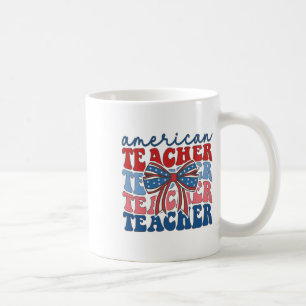Retro Groovy 4. Juli Lehrer American Coquette Kaffeetasse