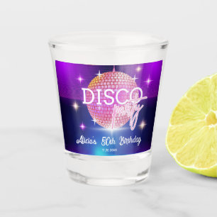 Retro Groovy 70er Disco Ball Geburtstagsparty Schnapsglas