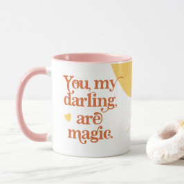 Retro Groovy 70er Jahre dachte, du bist mein Darli Tasse
