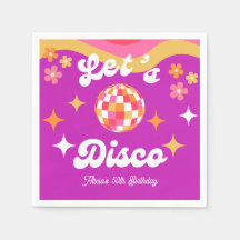 Retro Groovy 70er Let's Disco Birthday Party