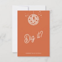 Retro Groovy 70er Niedlich Ivory Orange Disco