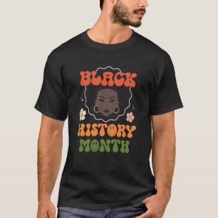 Retro Groovy African Black T-Shirt