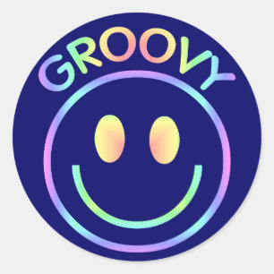 Retro Groovy Aufkleber