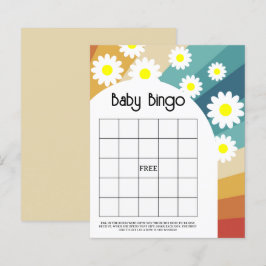 Retro Groovy - Baby Dusche Bingo Spiel