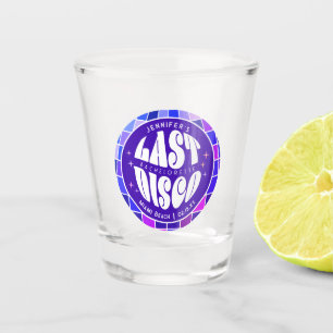 Retro Groovy Bachelorette Party Schnapsglas