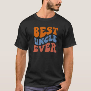 Retro Groovy Bester Onkel überhaupt Wavy Hippie Bo T-Shirt