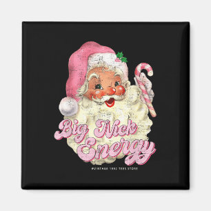 Retro Groovy Big Nick Nikolaus Energie Rosa Nikola Magnet